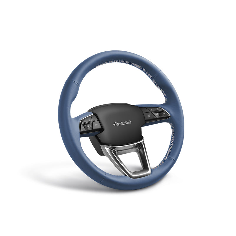 Custom Fit Breathable and Premium Nappa Leather Hand-sewn Car Steering Wheel Cover
