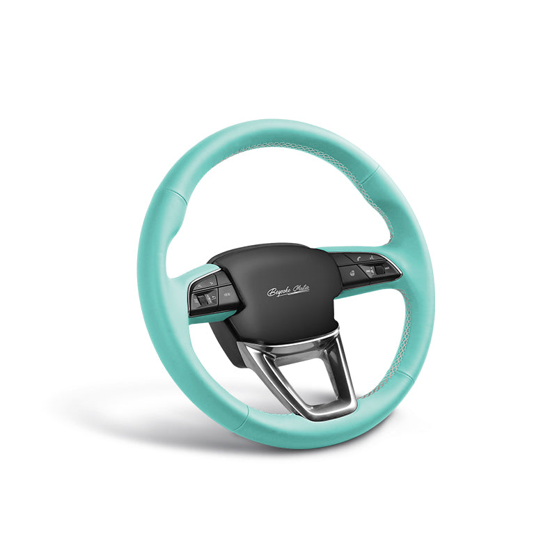 Custom Fit Breathable and Premium Nappa Leather Car Steering Wheel Cover