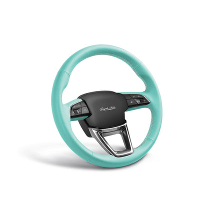 Custom Fit Breathable and Premium Nappa Leather Car Steering Wheel Cover