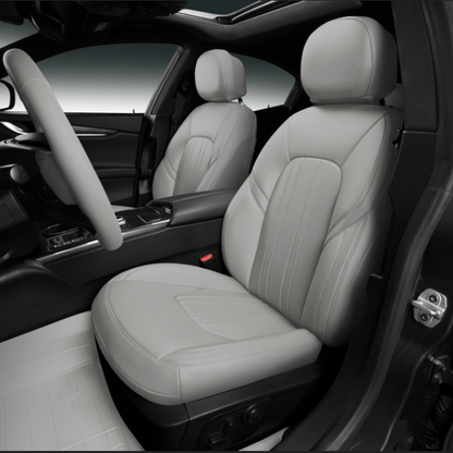 gray leather car seat cover for toyota 