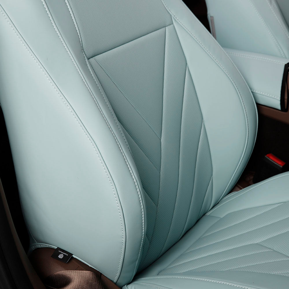 auto seat covers blue leather for bmw