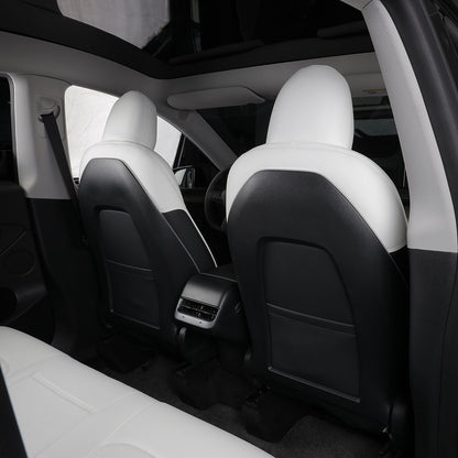 back cover white leather car seat cushion
