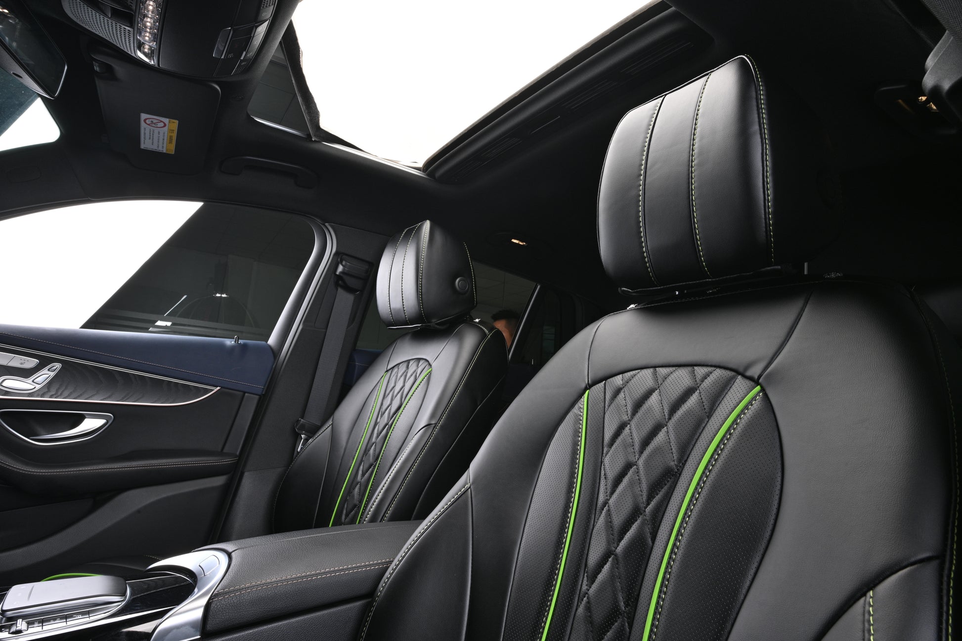 black leather seat cover for mercedes-benz