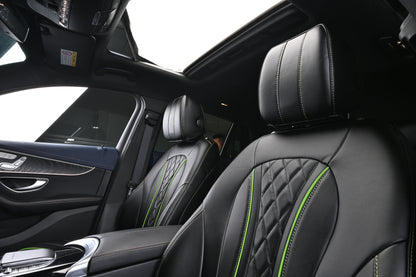 black leather seat cover for mercedes-benz