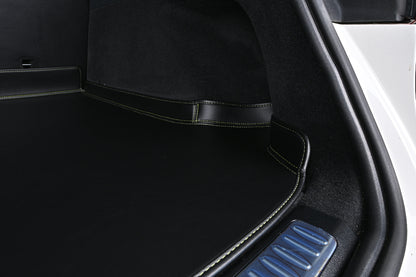 black leather trunk mat