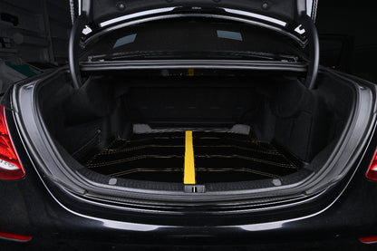 black nappa leather car mat