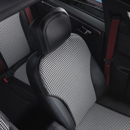 black nappa leather half coverage seat cover for porsche