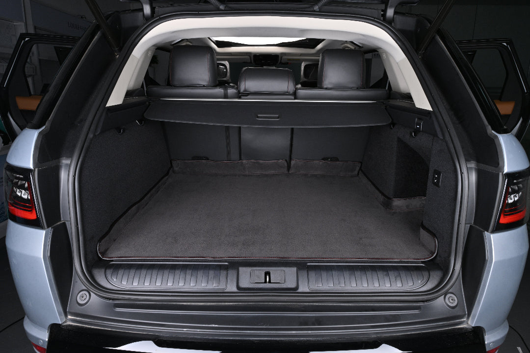 black suede cargo car mat