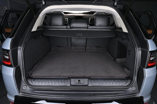black suede cargo car mat