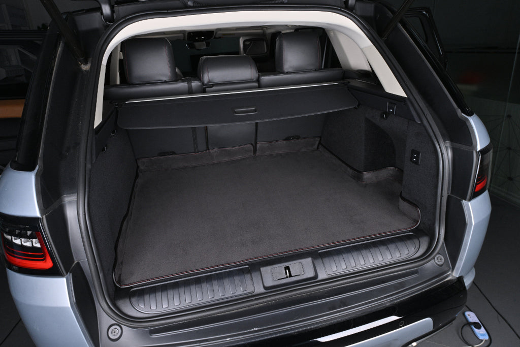 black velvet suede cargo mat