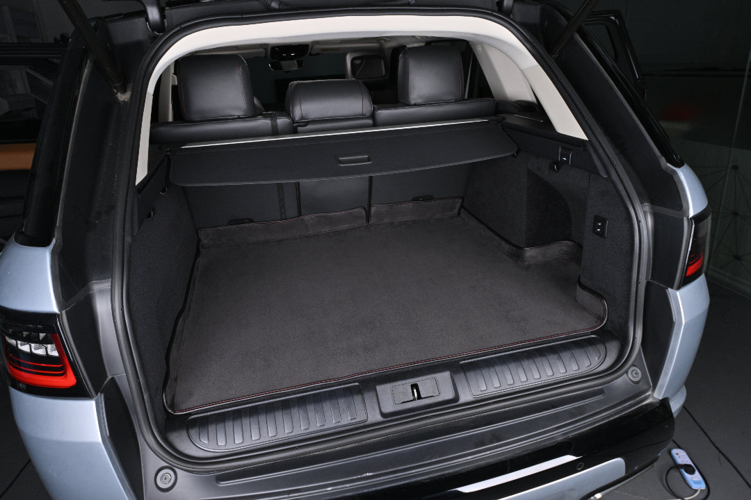 black velvet suede cargo mat