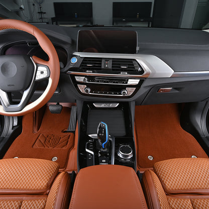 brown carpet front car floor mat