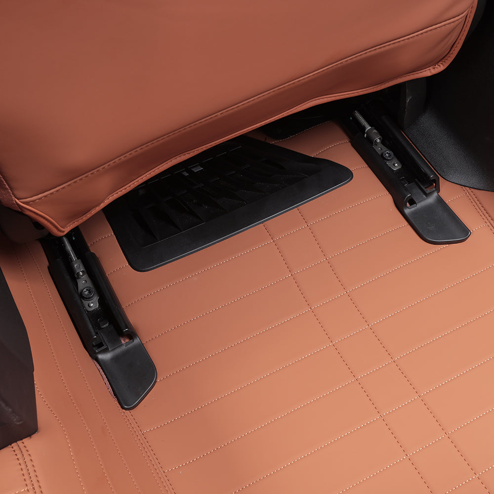 custom fit brown leather car floor mat car mat