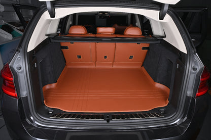 brown nappa leather cargo trunk mat