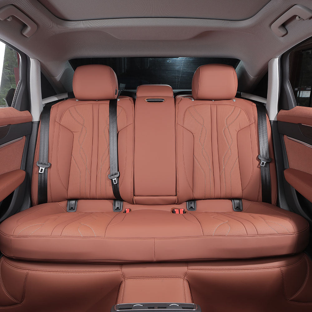 brown nappa leather rear seat cover for audi A8L