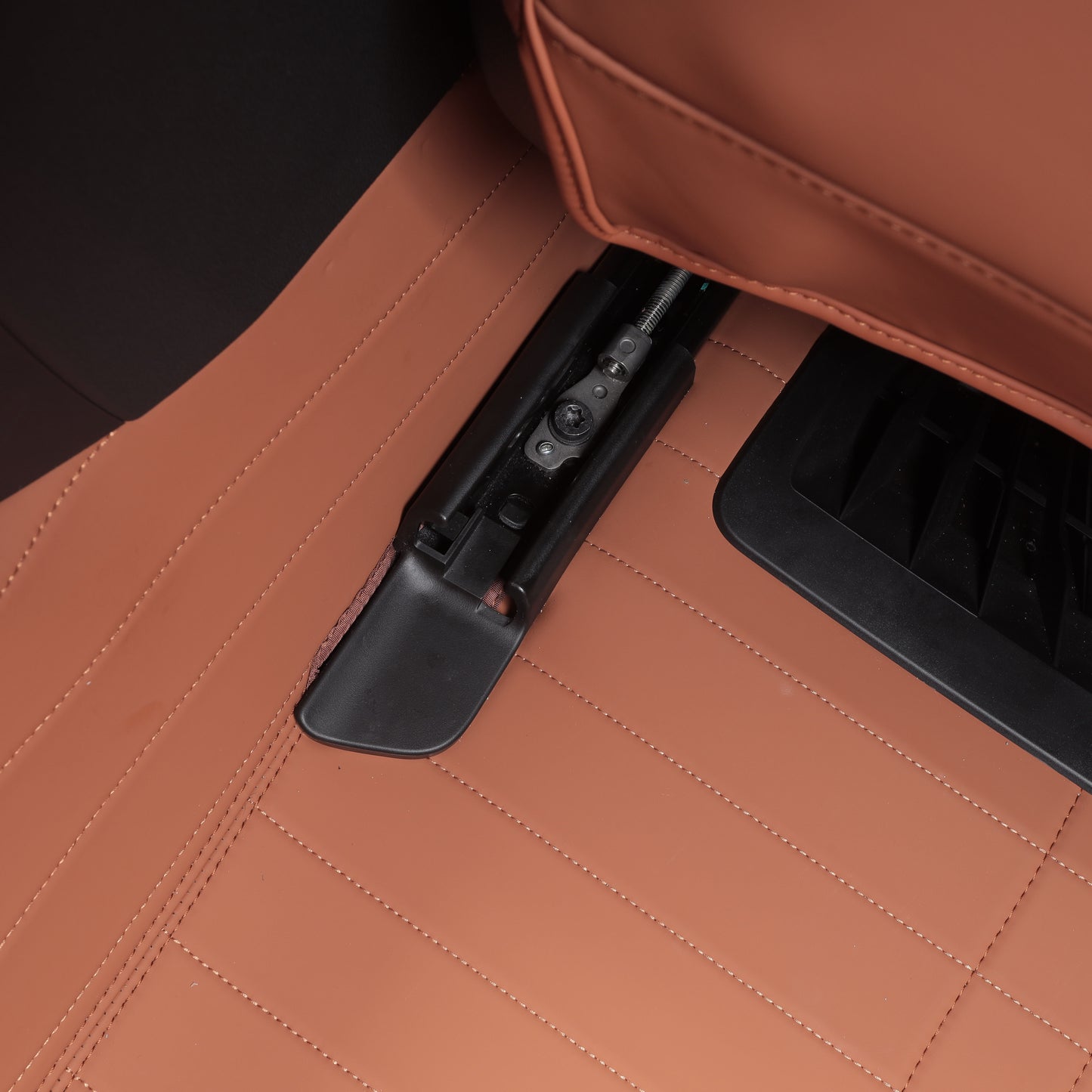 car interior brown leather car floor mat car mat