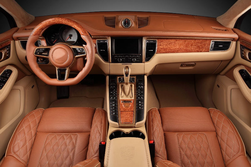 car interior peach wood dash cover for porsche mancn