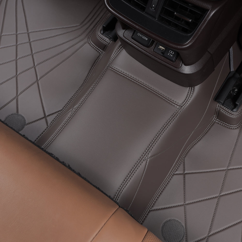 coffee nappa leather rear bridge car floor mat car mat for lexus