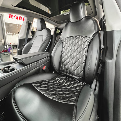 cool air conditioning perforated ventilation seat cover for tesla