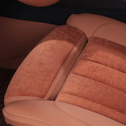 cotton linen leg rest seat cover for bmw