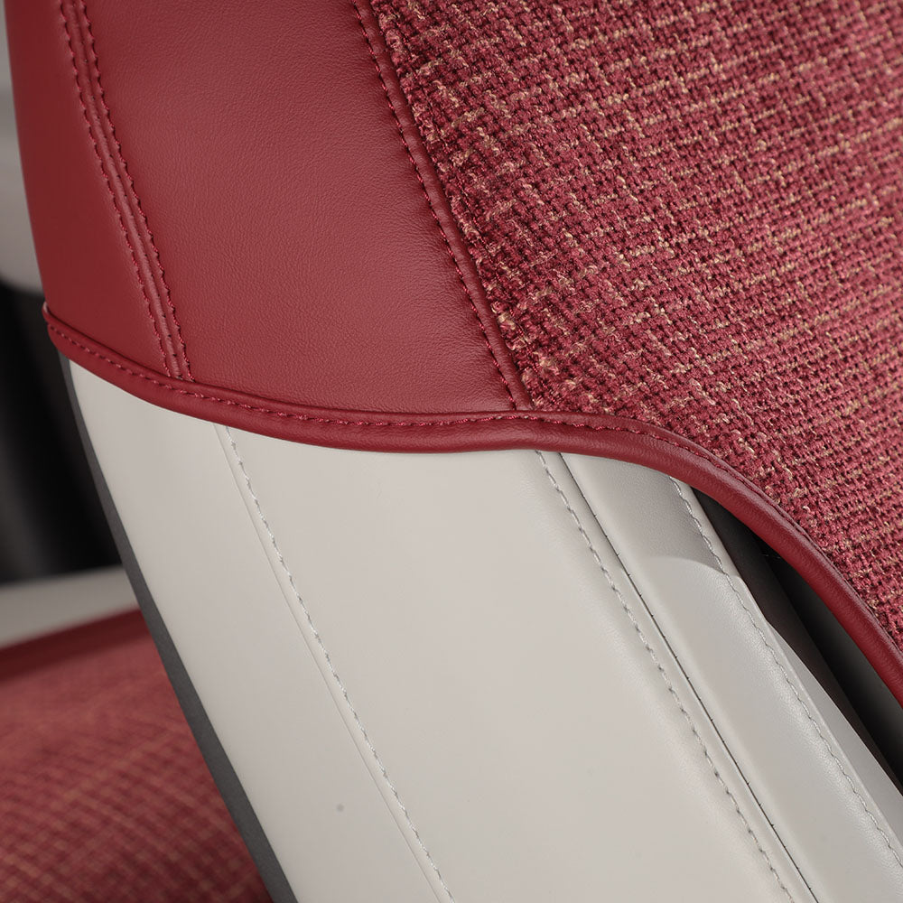 custom fit protection red cotton linen shoulder seat cover for nio