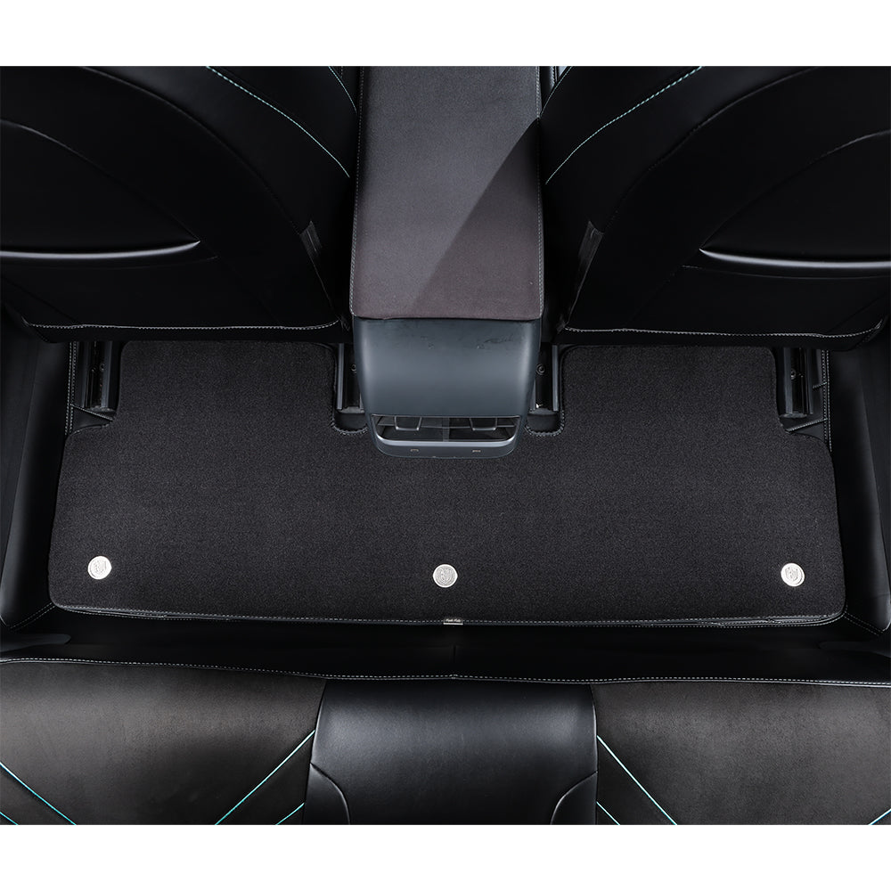 custom made leather car_floor_mats for tesla
