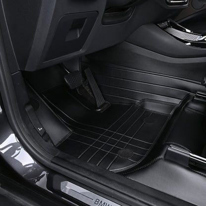 custom non-slip and waterproof leather car floor mat for bmw