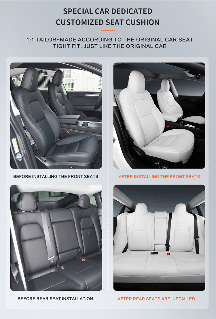 customized car seat cover for tesla