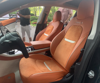 front seat cover and suede for tesla model y