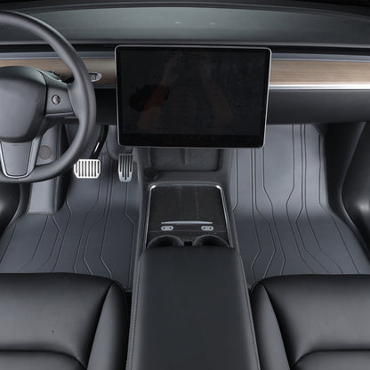 leather car floor mat for tesla