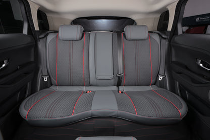 gray nappa leather cloth fabric rear seat cover for land rover
