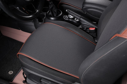 houndstooth stitching black nappa leather car seat cover for bmw