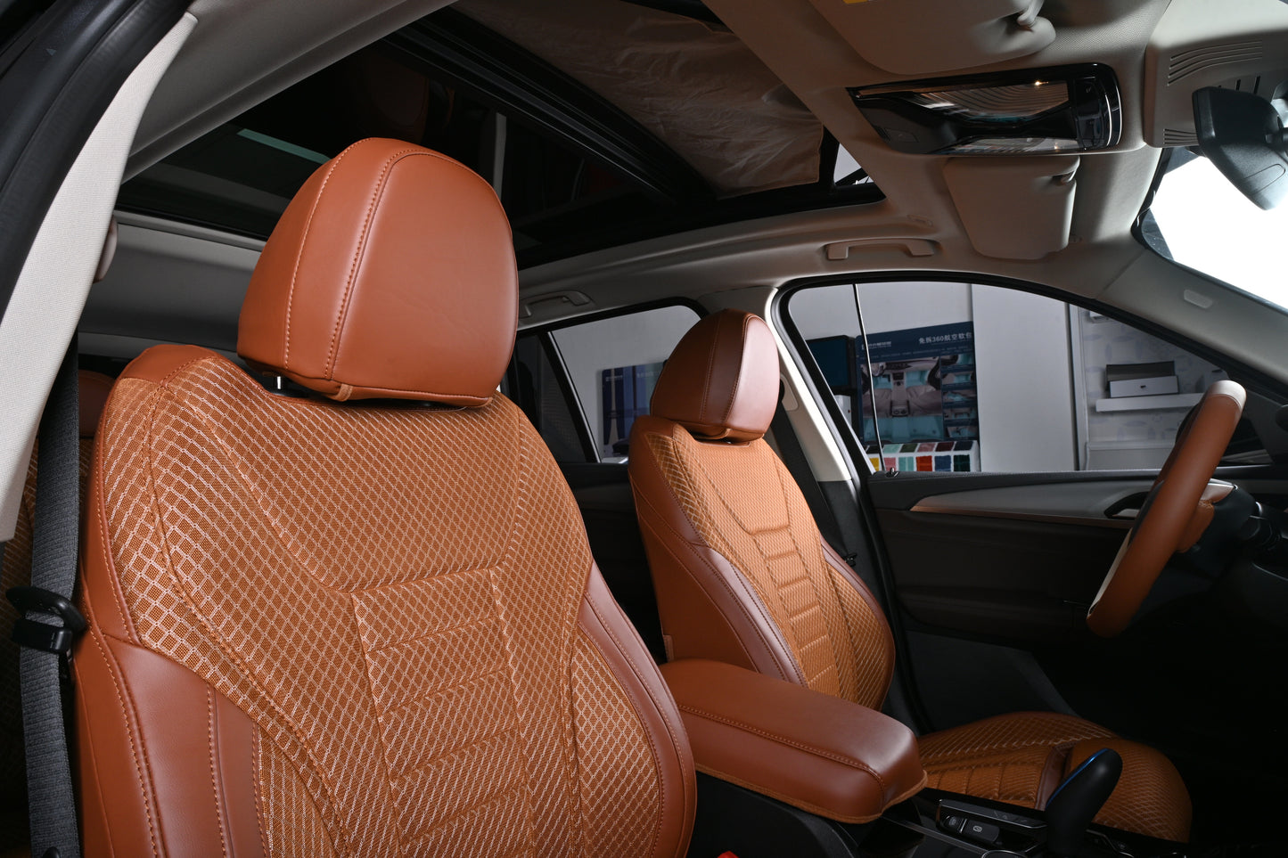 ice linen front seat cover for bmw