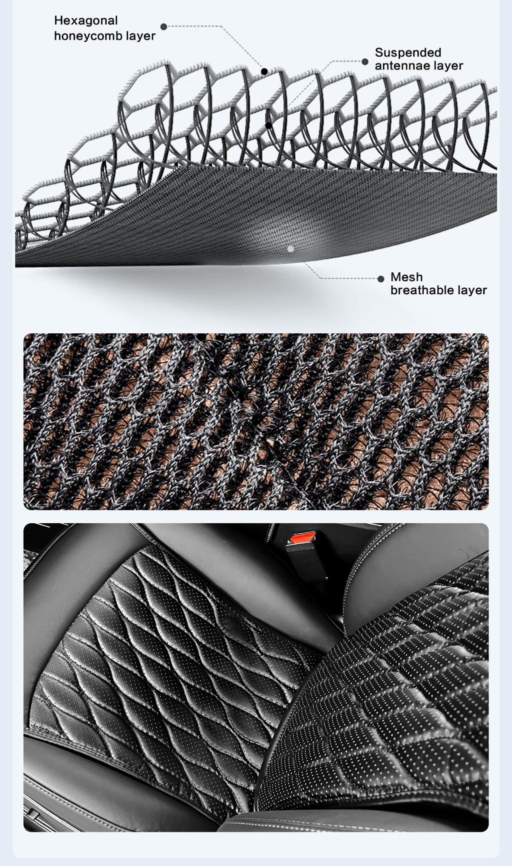 mesh breathable car seat cover