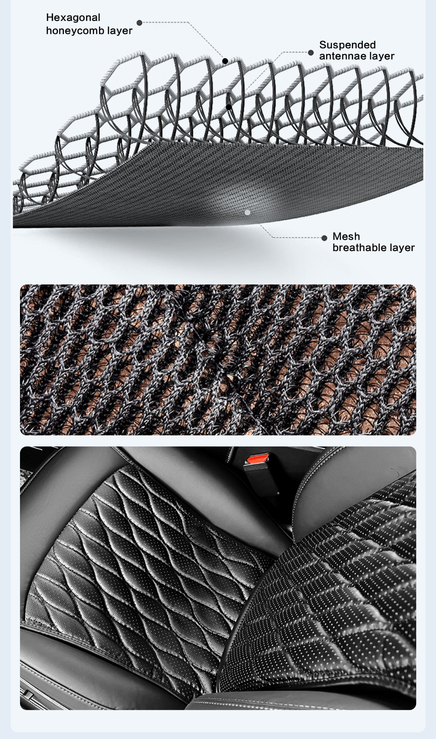 mesh breathable car seat cover