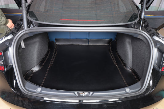 nappa leather cargo trunk mat