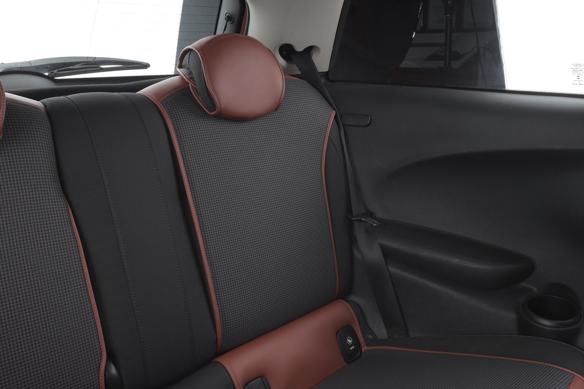 nappa leather half coverage rear seat cover for bmw