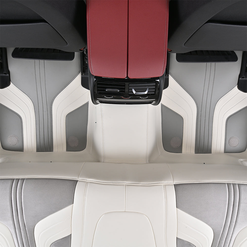 nappa leather rear car floor mat car mat for bmw