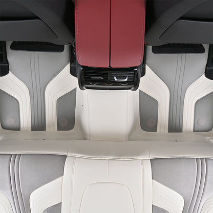 nappa leather rear car floor mat car mat for bmw