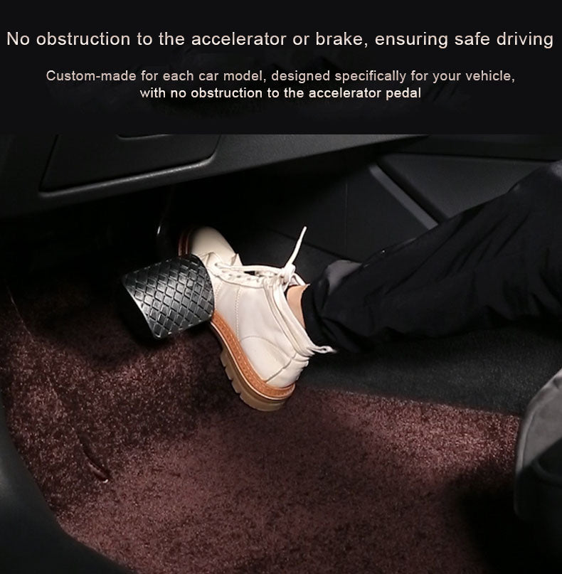 no obstruction to the accelerator pedal car floor mat