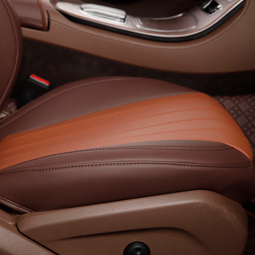 only coffee leather seat cover for bmw