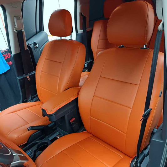 Custom Fit Perforated Ventilation Original Texture Nappa Leather Car Seat Covers For Lexus