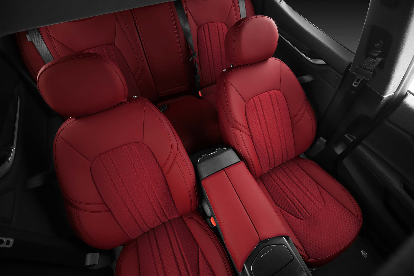 original pattern custom red leather car seat cover for bmw