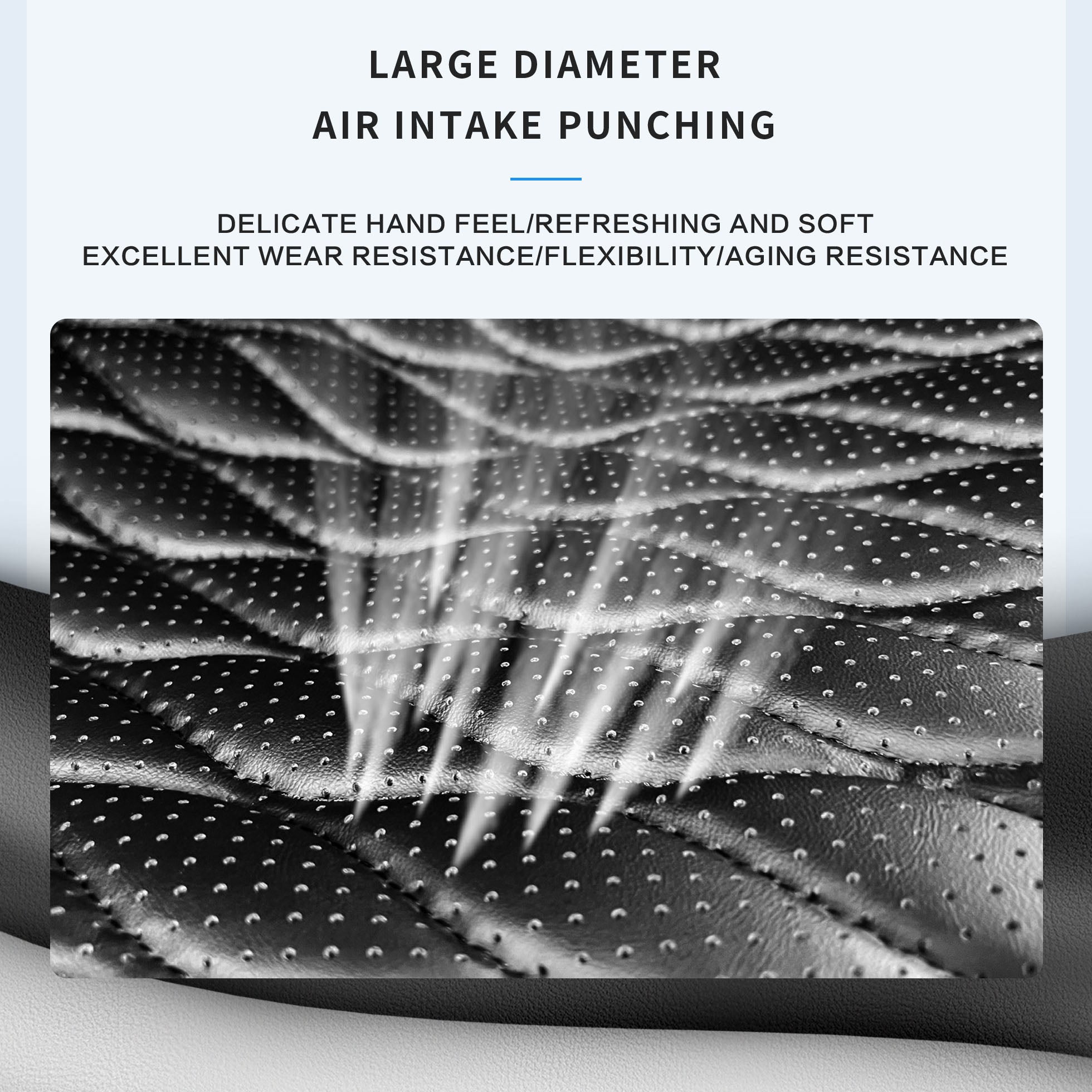 perforated ventilation seat cover 