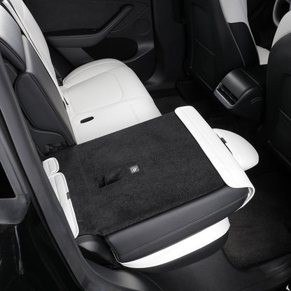 perforated ventilation white nappa leather for tesla 