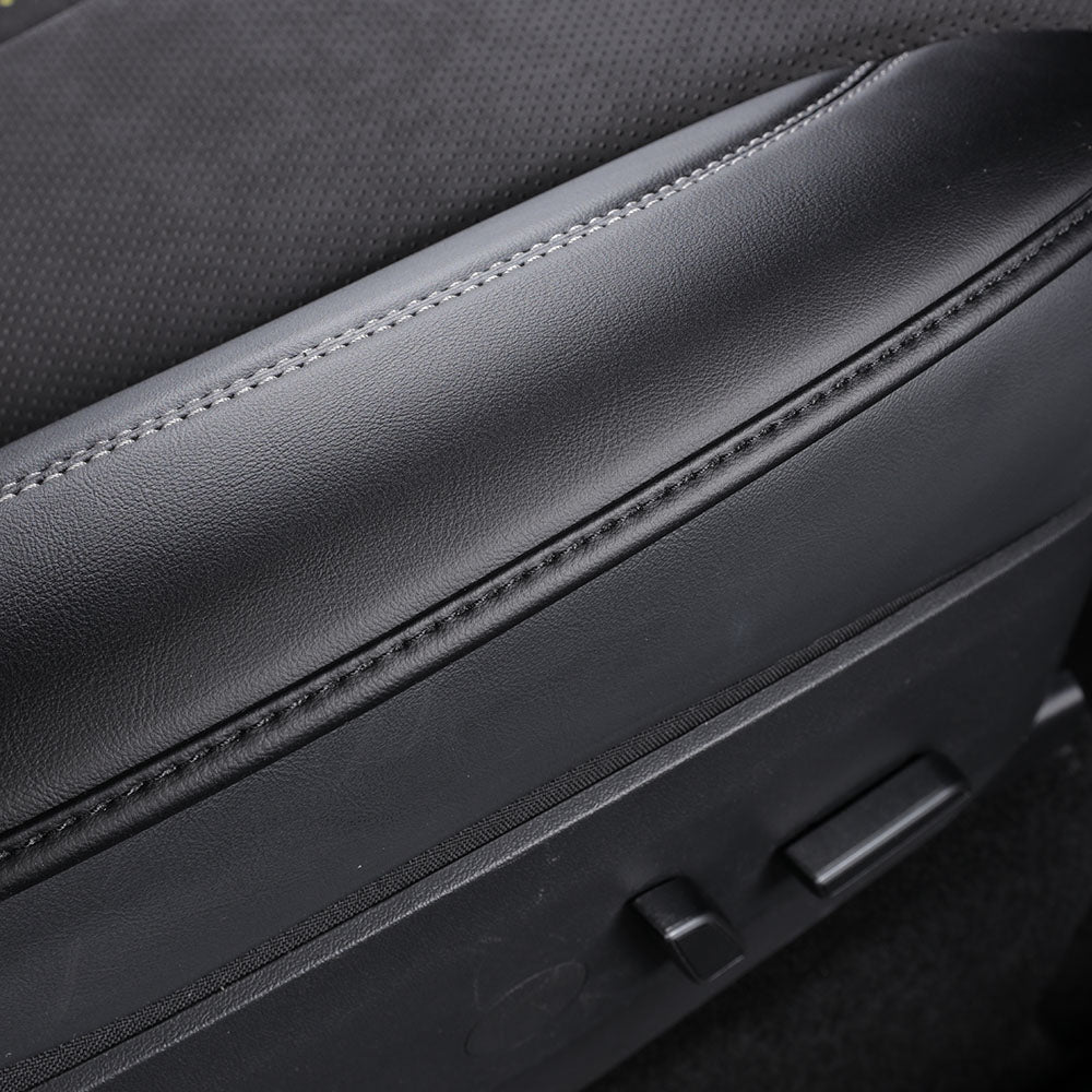 premium black nappa leather for tesla