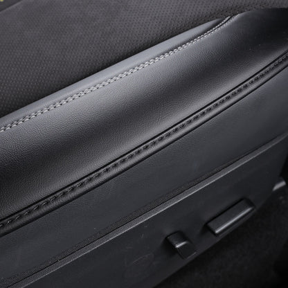 premium black nappa leather for tesla