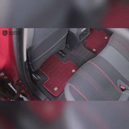Custom Fit Double Layer Mat Nappa Leather Fiber Carpet Waterproof Car Floor Mat for Land Rover