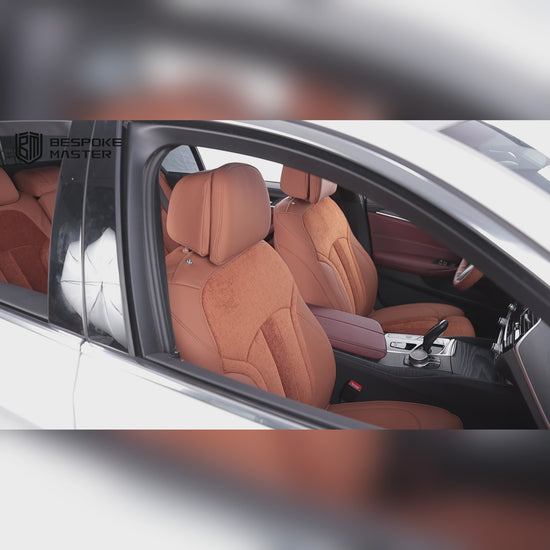 cotton linen car seat cover for bmw