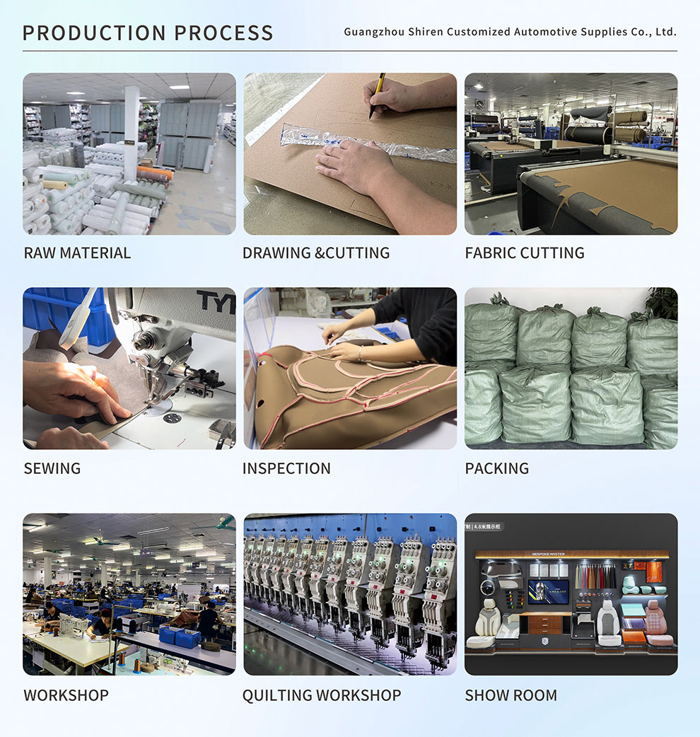 proproduction process of customized seat cover